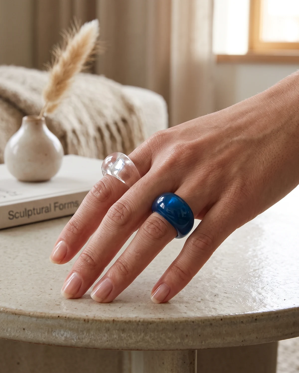 Rings resin jewelry collection