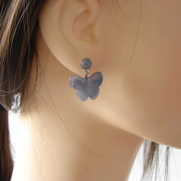 Butterfly resin earrings HE0060