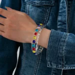 Crystal-Set Clear Resin Bangle product detail thumbnail