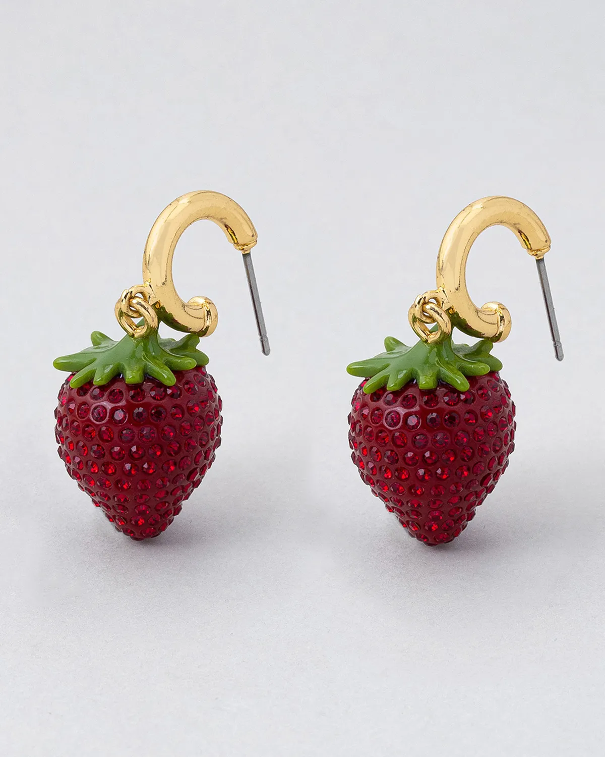 Strawberry Resin Drop Earrings | Custom Wholesale Fruit Jewelry wholesale resin jewelry